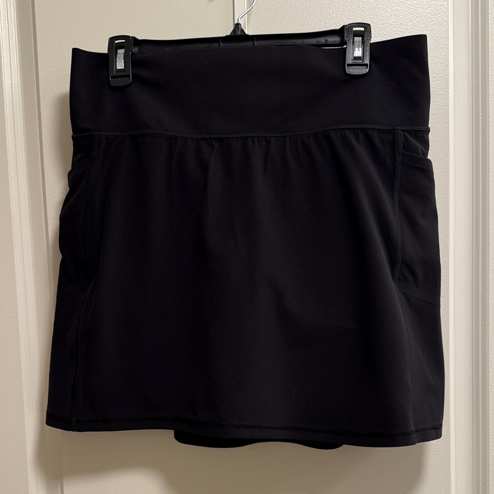Athleta Black Skort with Stash Pocket